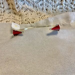 Kendra Scott Misty Hinge Bracelet in Bordeaux Tiger's Eye